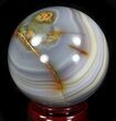 Polished Brazilian Agate Sphere #37510-1